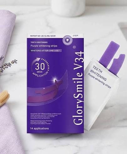 Glory Smile V34 – Bandes Blanchissantes Dentaires